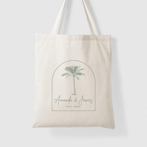 Welcome Wedding Bags for Destination Wedding Welcome Tote Bag for Tropical Wedding Guest Gift for Beach Wedding Tote Bag Custom