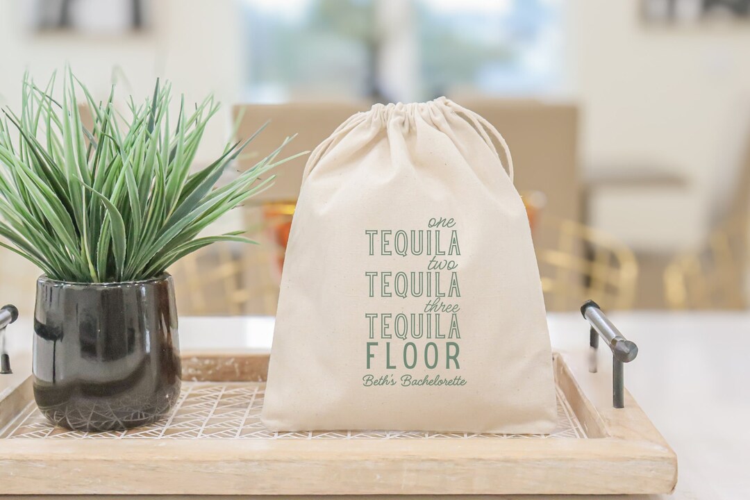 Tequila Hangover Kit for Bachelorette Party Recovery Kit for Bridesmaids Hangover Bags for