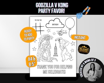 Godzilla vs Kong målarbild: Festgåva (digital nedladdning)