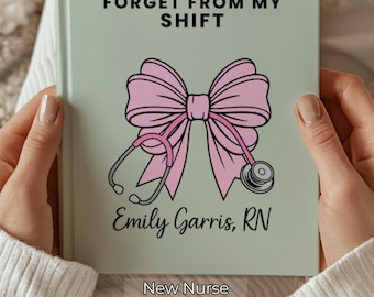 Nurse Personalized Graduation Gift ~ Custom Name Journal for Nurse ~  RN Graduate Notebook ~ Registered Nurse