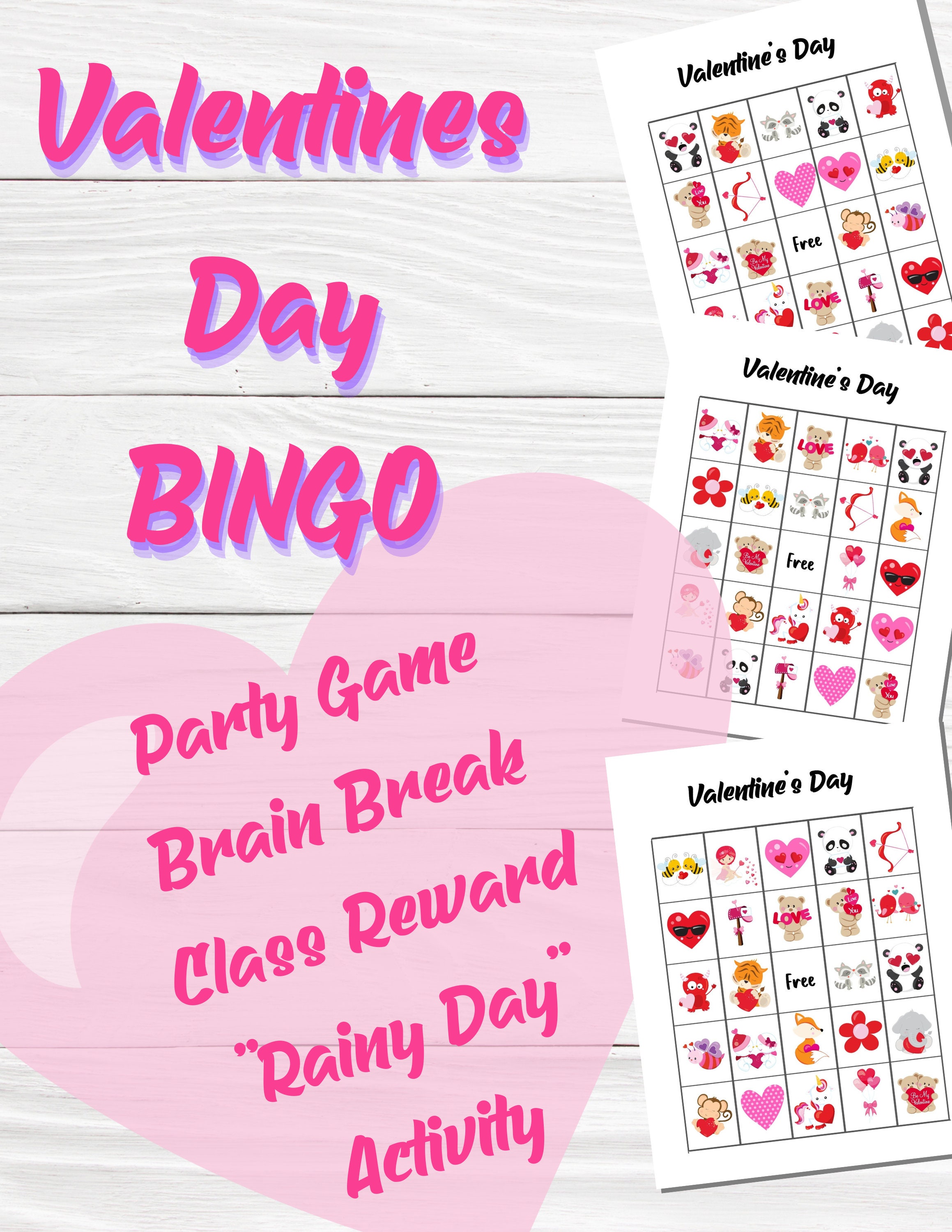 Valentine's Day BINGO  Valentine's Day Party Game by Coffee Fueled  Classroom