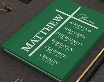 Personalized Ordination Gift for Pastor • Custom Name Ministry Notebook for Him • Christian Commissioning & Ministry Installation Gift