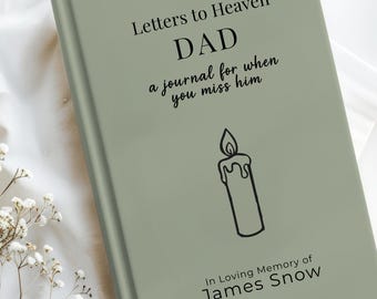 Dad Memorial Journal · Grief Diary for Loss of Father · Custom Sympathy Gift · First Fathers Day without Dad