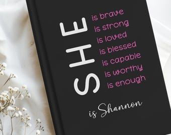 Affirmation Journal for Mom – Custom Name Encouragement Journal - Meaningful Mother’s Day Gift Personalized