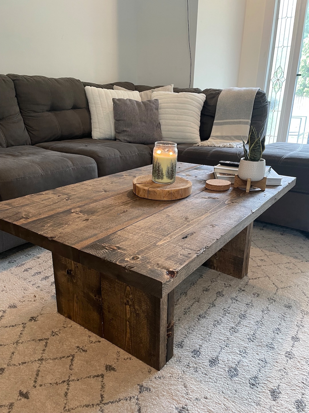 Rustic Coffee Table - Etsy