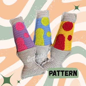 Lava Lamp Plush Crochet Pattern: Retro Amigurumi Pillow (PDF Pattern Download)