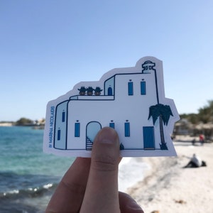Greek island house, village sticker, Greek Art, Greek design, Greek culture, made in Greece, Greek Style, Cyclades, Pack of stickers