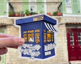 Greek Kiosk Sticker: Periptero, Made in Greece