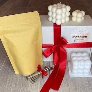 Bubble Candle Making Kit Soy Wax Candle DIY craft kit make your own candle eco friendly soy wax