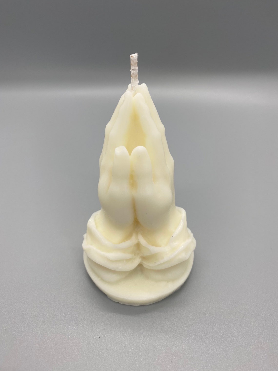 Praying Hands Scented Candle Pillar Candle Soy Wax Candle Gift Etsy