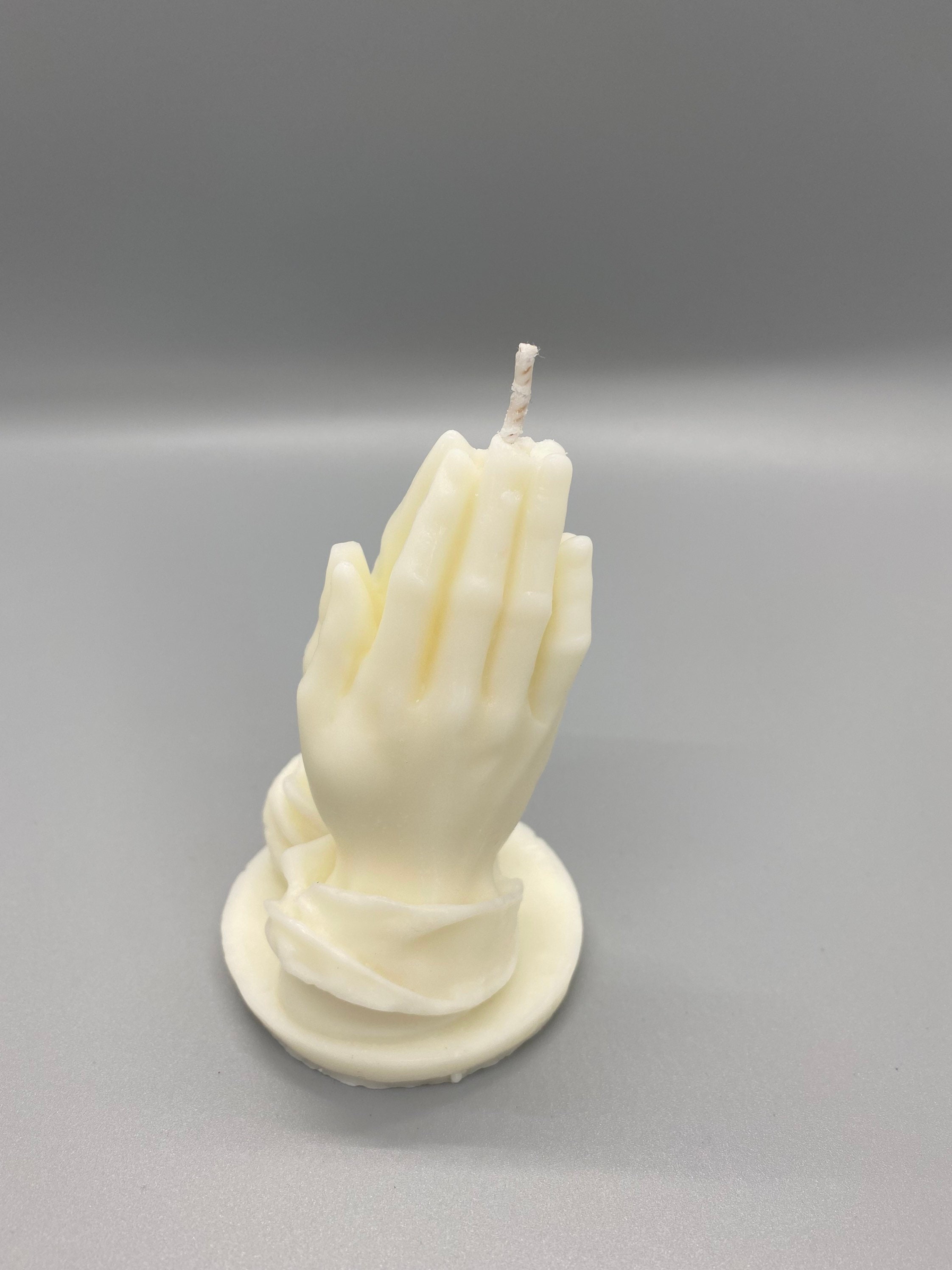 Praying Hands Scented Candle Pillar Candle Soy Wax Candle Gift Etsy