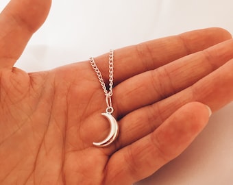 Moon Knight Necklace | Silver Plated Jewellery | Antique Lunar Crescent | Khonshu Inspired | Gothic Cosplay Costume Gifts Handmade in the UK