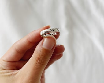 Sukuna Inspired Ring | Adjustable Size | Silver Tone Tattoo Band | Yugi Itadori | JJK Anime Cosplay Gifts for Her and Him