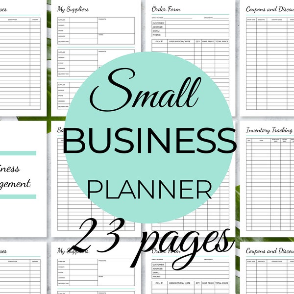 Business planner binder, Small Business Planner Bundle, Craft Business