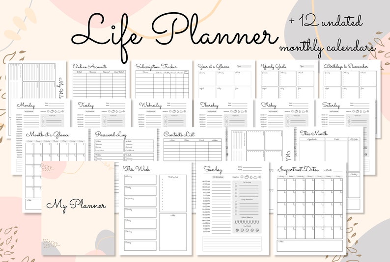 ADHD planner Adults, ADHD planner for work, ADHD organization, adhd journal image 3