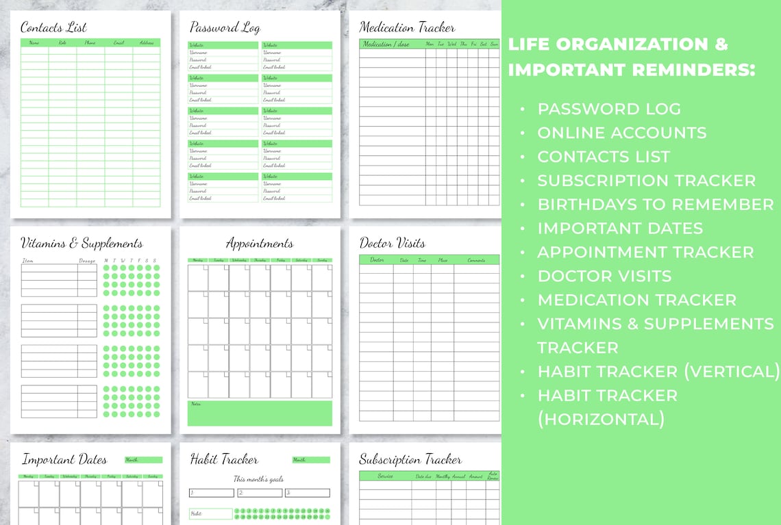 ADHD Planner Adult ADD ADHD Planner for Adults Adhd Mom Etsy