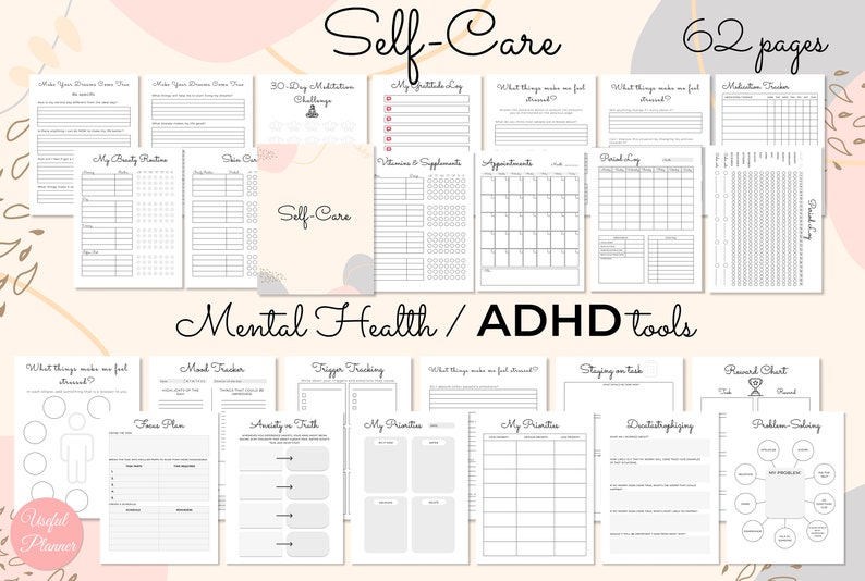 ADHD planner Adults, ADHD planner for work, ADHD organization, adhd journal image 5