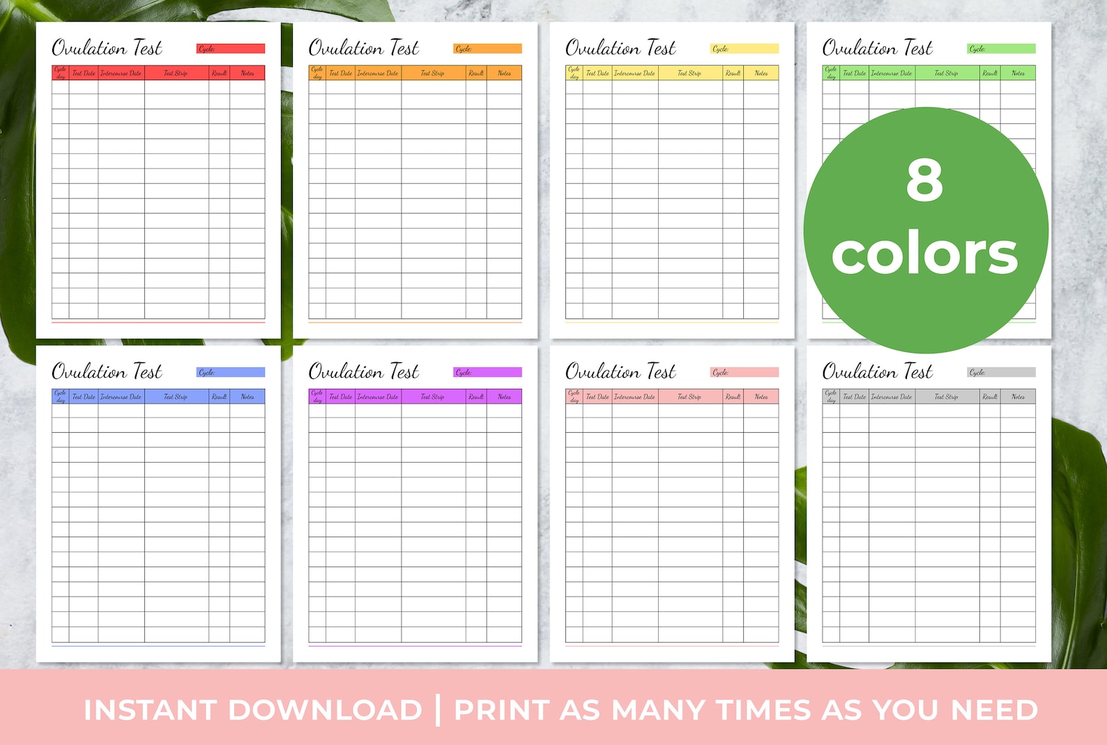 Ovulation Tracker Journal Pregnancy Planner Template Etsy