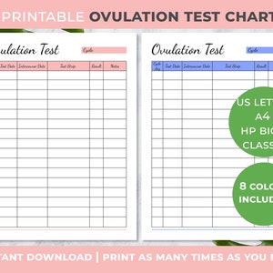 Ovulation Tracker Journal Pregnancy Planner Template - Etsy