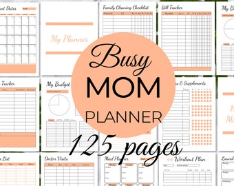 Busy Mom Planner: Home Management Printable (125 Pages) (Digital Download)