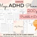 ADHD planner Adults, ADHD planner for work, ADHD organization, adhd journal