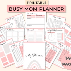 Busy Mom Planner, Home Management Planner, Ultimate Life Planner Bundle, Working Mom Planner, Printable planner