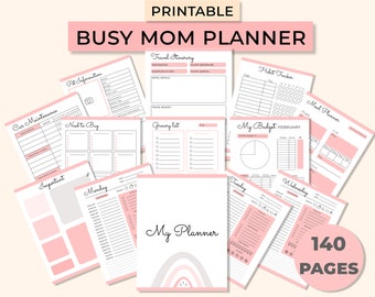 Busy Mom Planner: Ultimate Home Management Printable (140 Pages)