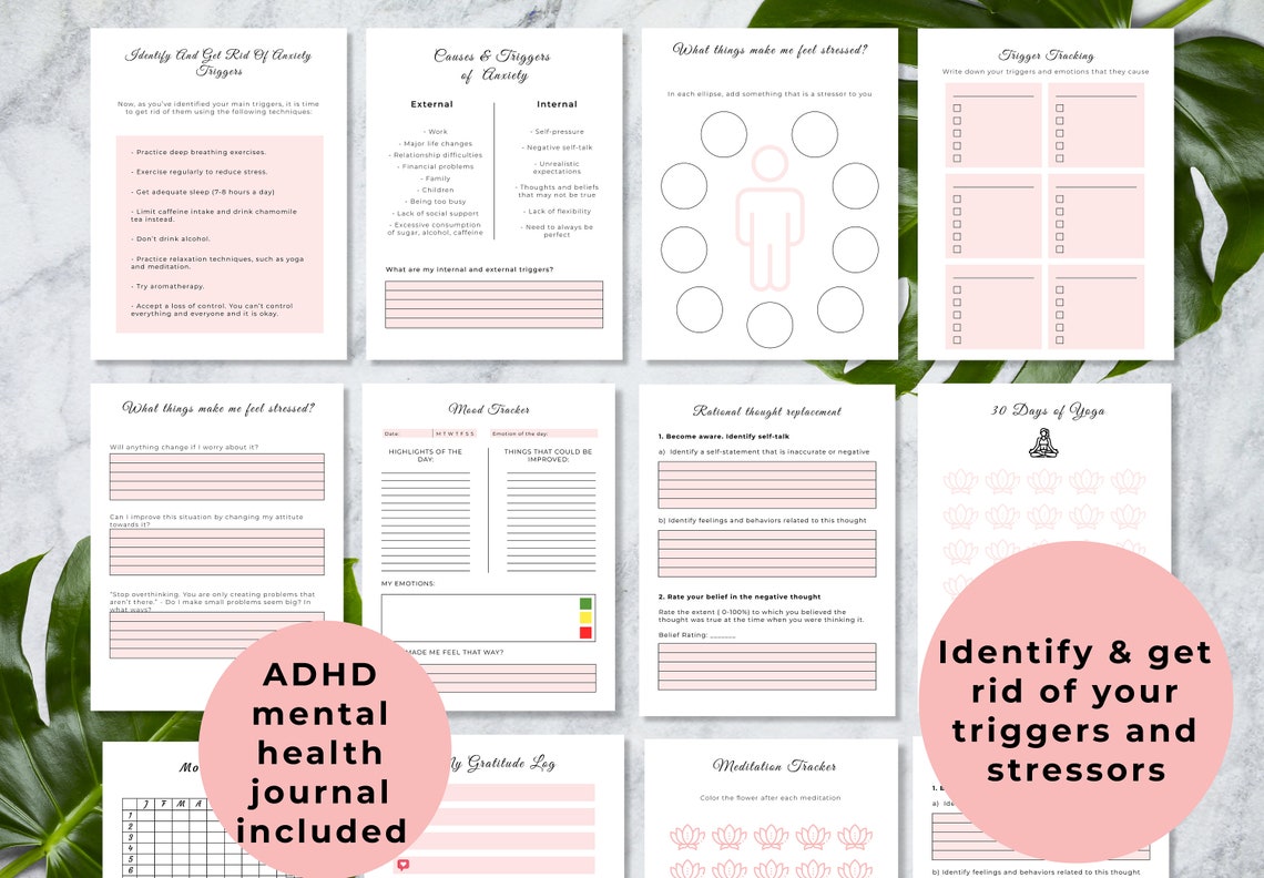 ADHD Planner Adult 127 pages ADHD Productivity ADHD planner | Etsy
