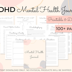 DBT Journal Mental Health Planner Depression Therapy - Etsy