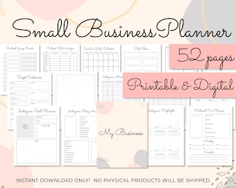 Business Planner Printable | Etsy