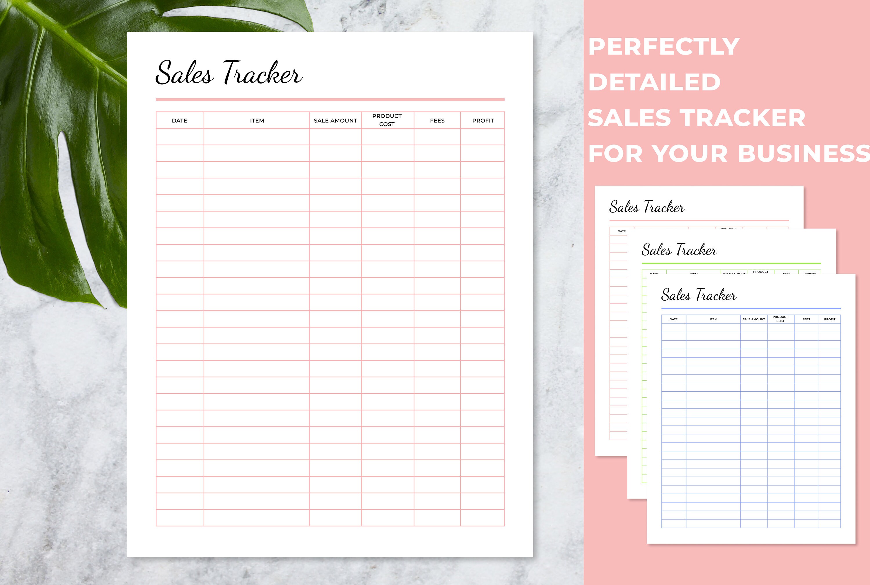 Printable Sales Tracker Sales Log Craft Business Bundle - Etsy