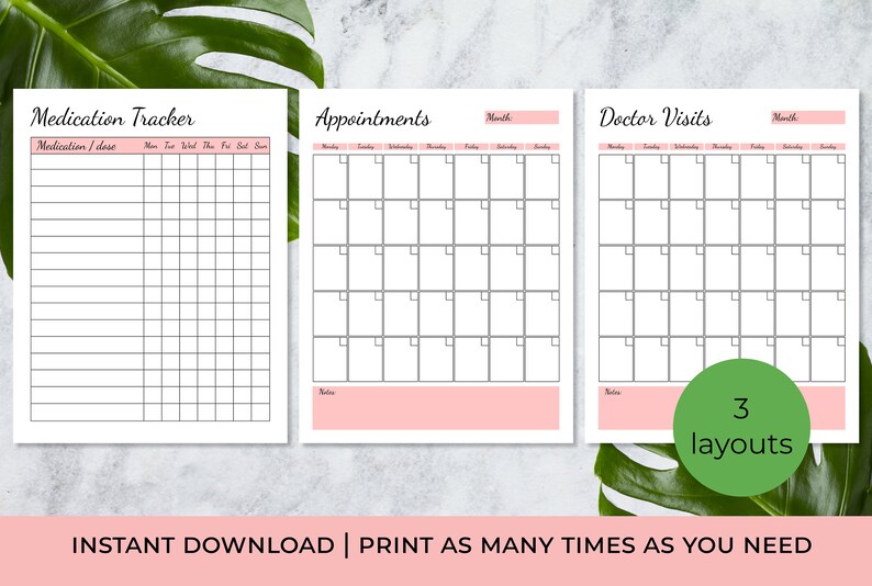 adhd-medication-and-appointment-tracker-adhd-planner-etsy