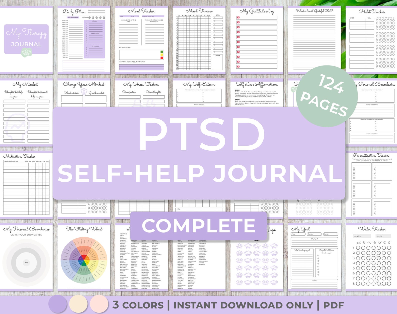 Mental Health Journal PTSD Therapy Journal PTSD Workbook Etsy