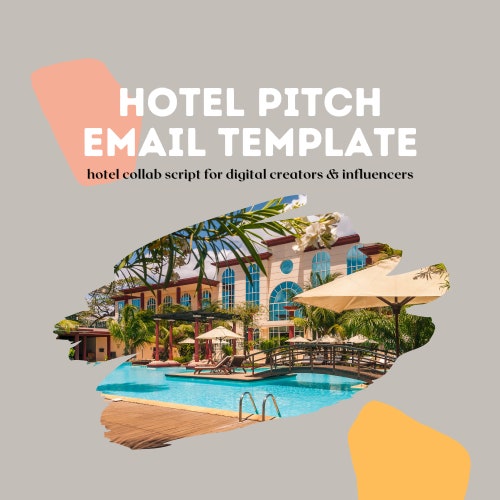 Hotel Pitch Collaboration Email Template PDF for Bloggers Etsy Hotel Pitch Collaboration Email Template PDF for Bloggers Etsy