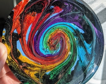 4pc Colorful Tie Dye Fabric Drink Coaster Gift Set