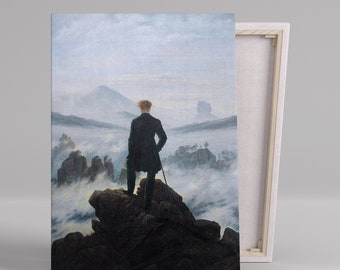 The Wanderer Above the Sea of Fog: Hand-Painted Oil Painting Reproduction