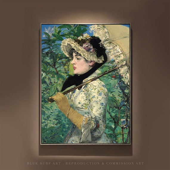 Manet、FEMME A L'EPINGLE D'OR、海外版超希少レゾネ Hand Painted Édouard Manet 