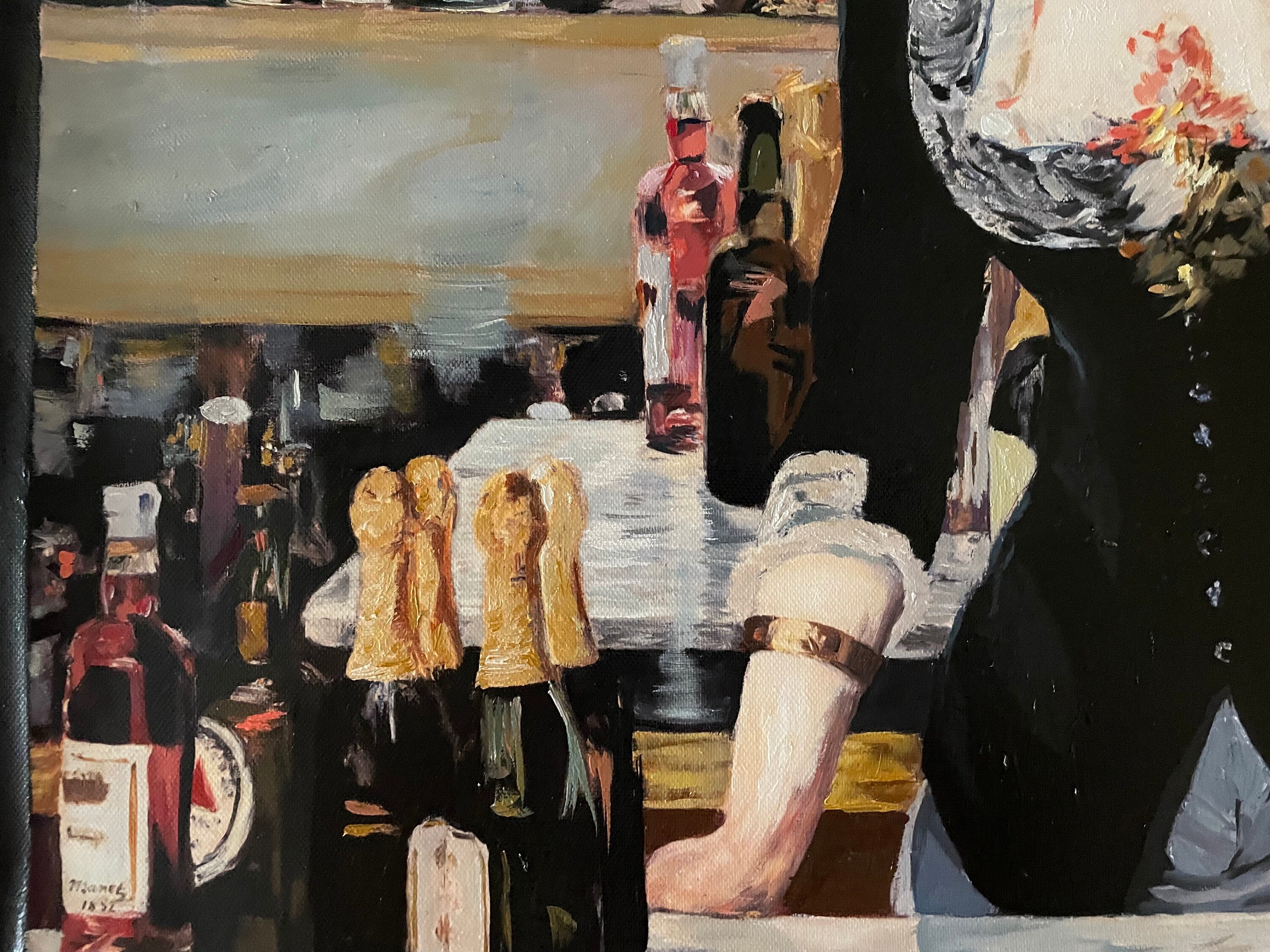 手描き油絵『フォリー・ベルジェールのバー』 - マネ複製画 - Etsy 日本