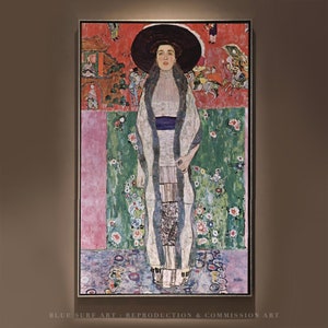 Portrait of Adele Bloch-Bauer II Gustav Klimt Oil Painting Klimt Reproduction Gift Hand Painted Art Klimt Famous Wall Art Canvas Decor