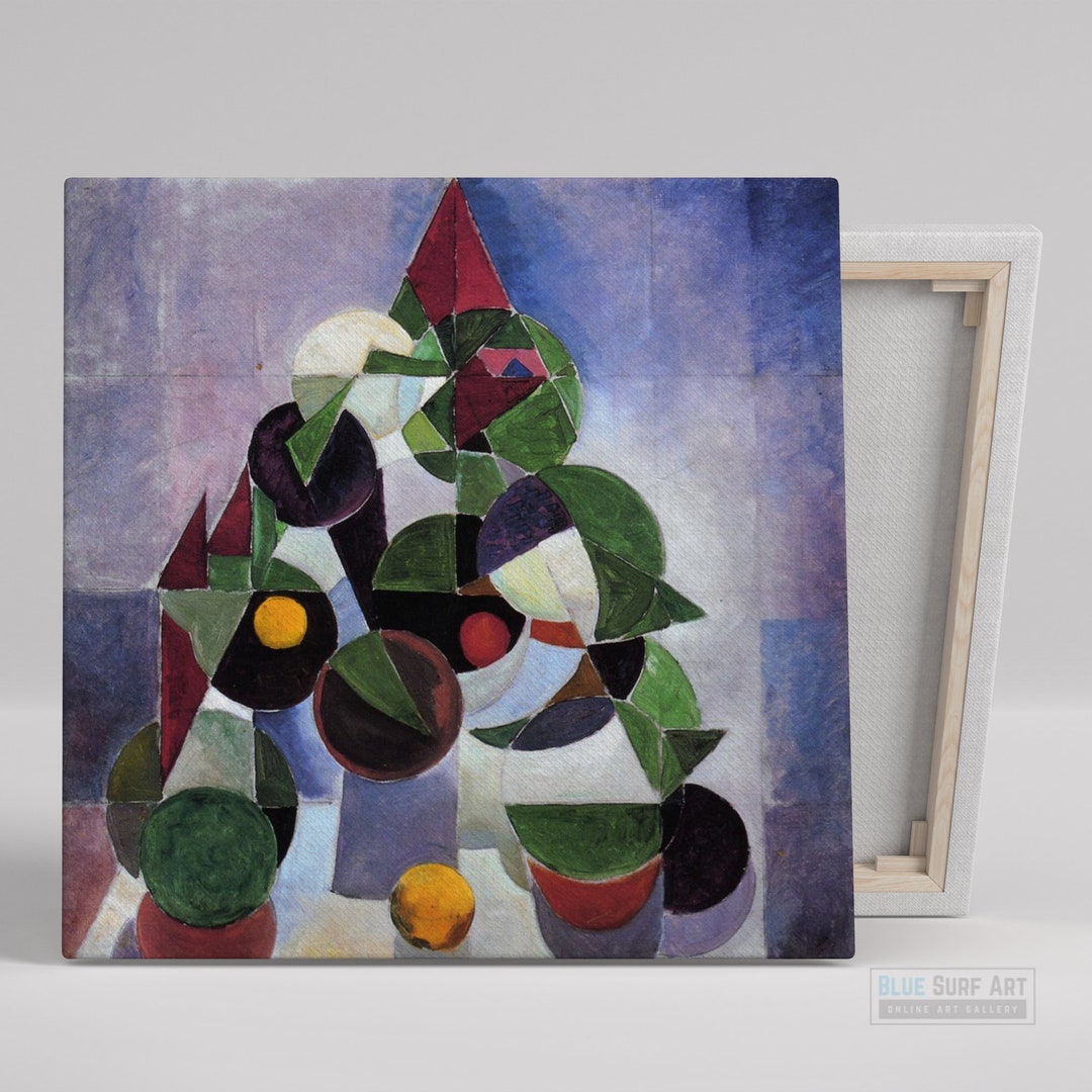 Large Abstract Oil Painting on Canvas: Colorful Geometric Art - Etsy