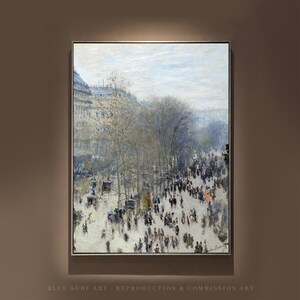 Handmade Claude Monet &#39;Boulevard des Capucines&#39; Oil Painting Reproduction