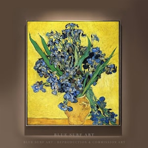 Hand Painted Van Gogh Irises Still Life - Canvas Art Reproduction