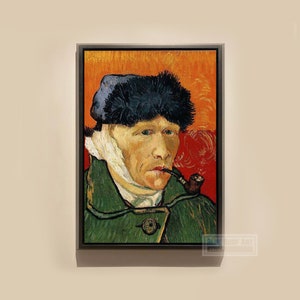 Vincent Van Gogh Self-Portrait with Bandaged Ear and Pipe Painting 100% Hand Painted Oil Painting on Canvas Van Gogh Wall Art Masterpiece