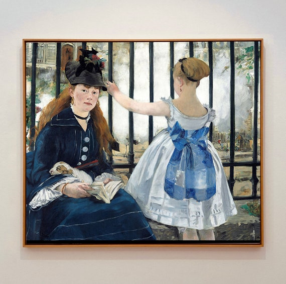 Hand Painted 'the Railway' Oil Painting - Édouard Manet