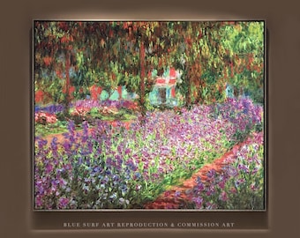 複製画 送料無料 絵画 油彩画 油絵 模写クロード・モネ「ジヴェルニー、春の効果」F15(65.2×53.0cm) プレゼント 贈り物 名画 オーダーメイド 額付き 直筆 送料無料絵画 油彩画複製油絵複製画⁄クロード・モネ