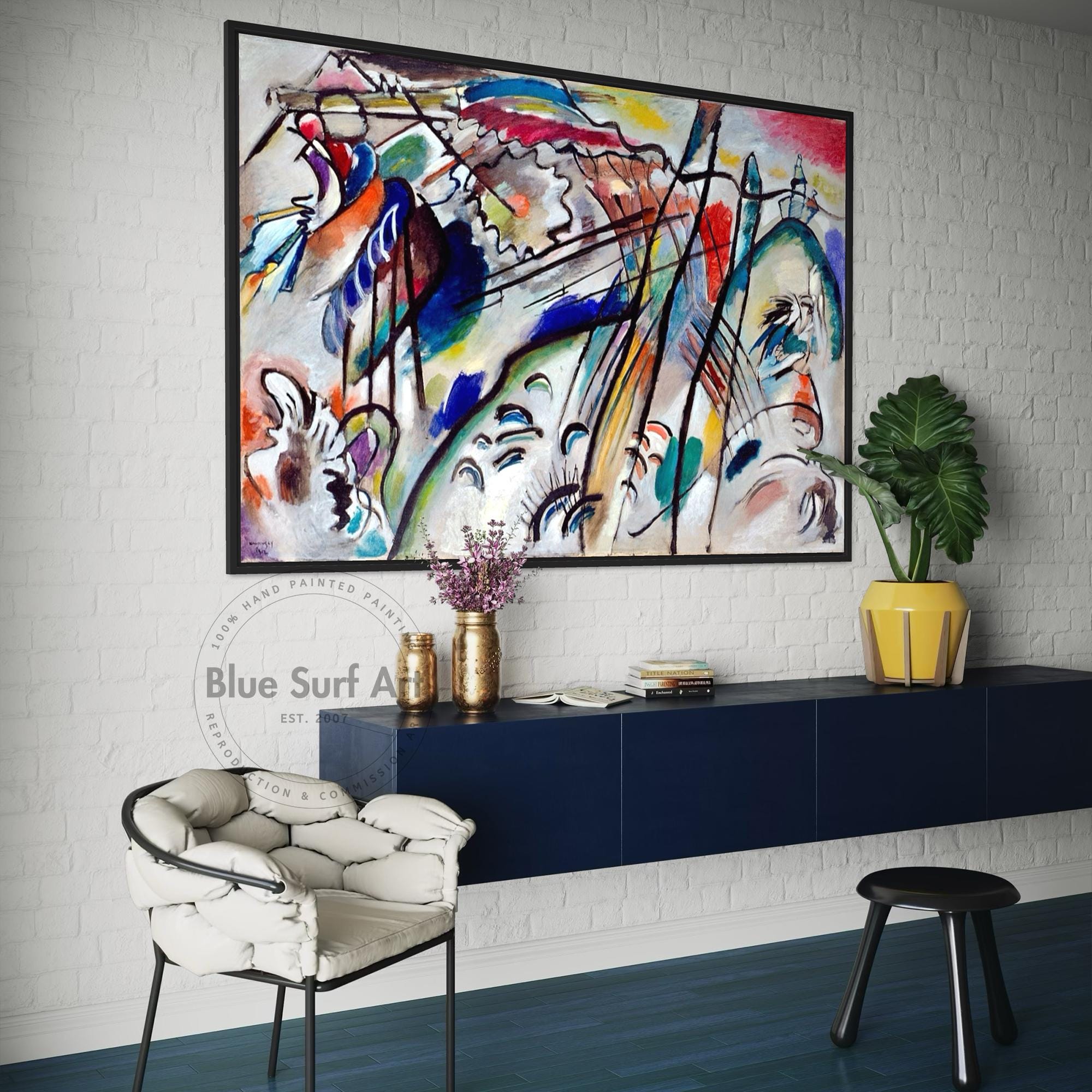 Kandinsky Improvisation 28 Reproduction – Hand-painted Oil on