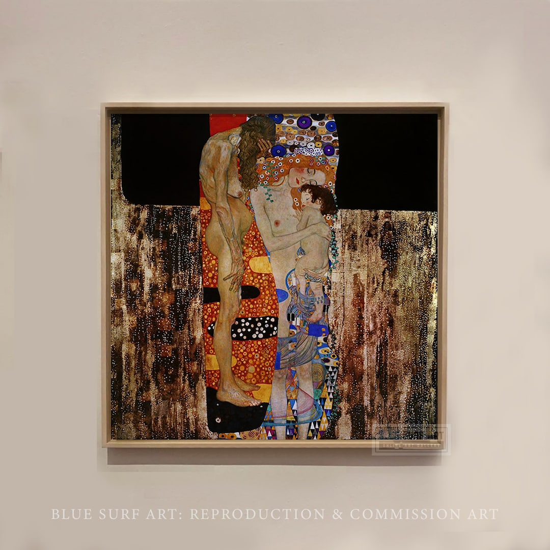 Klimt Canvas Art the Three Ages of Woman Gustav Klimt Reproduction for Sale Hand Painted Oil