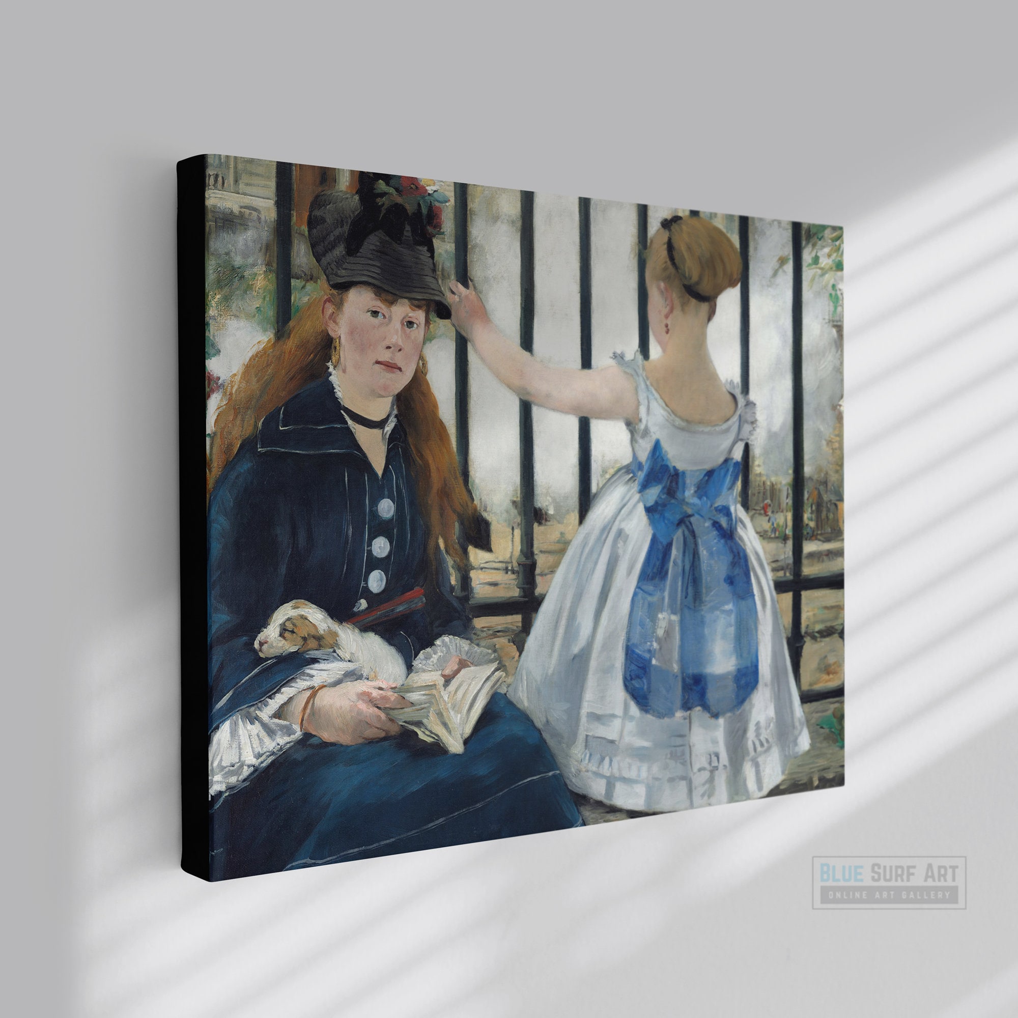 Hand Painted 'the Railway' Oil Painting - Édouard Manet