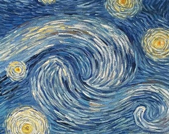 手描きのゴッホ「星月夜」油絵複製画 - Etsy 日本