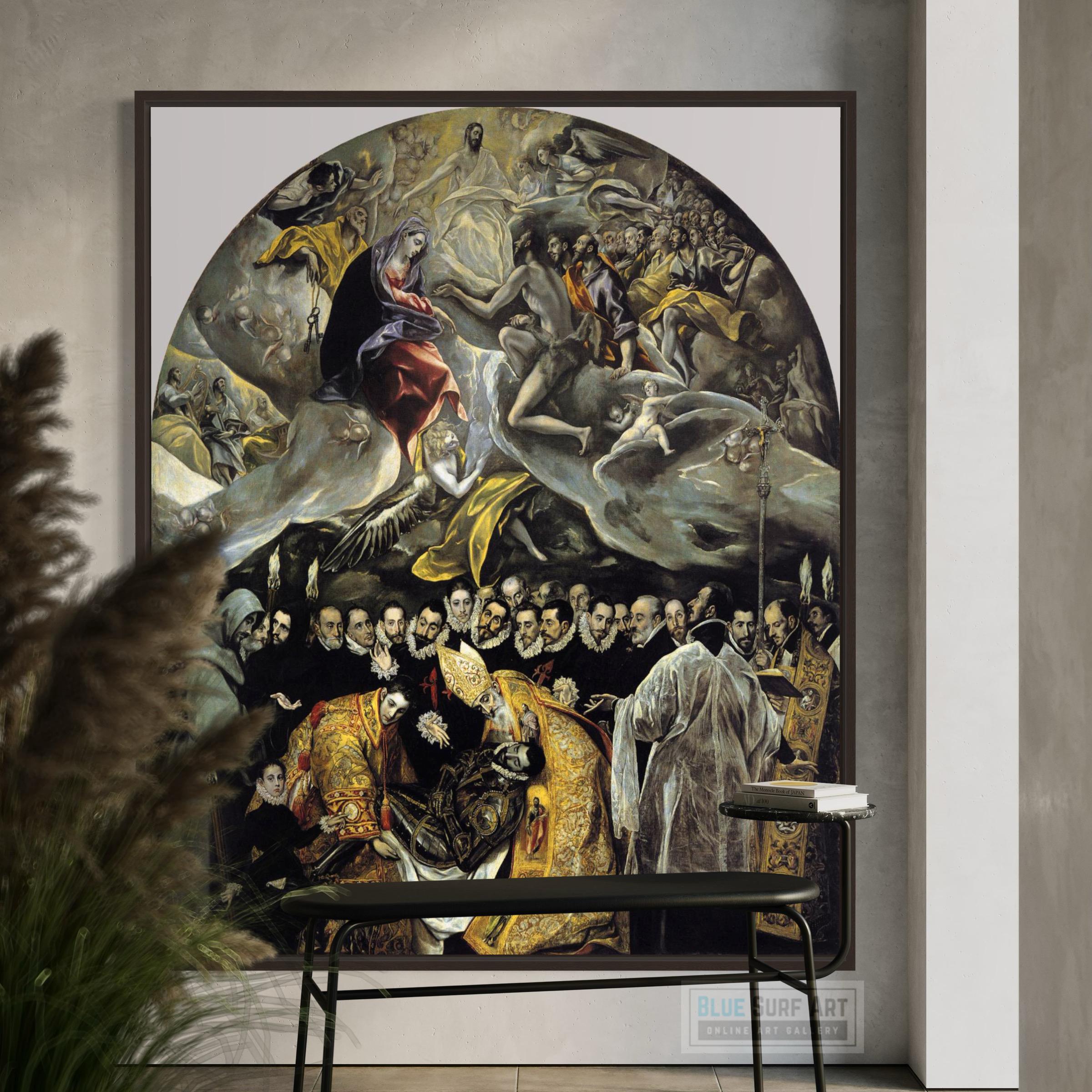 手描きのエル・グレコ複製画：オルガス伯爵の埋葬 - Etsy 日本